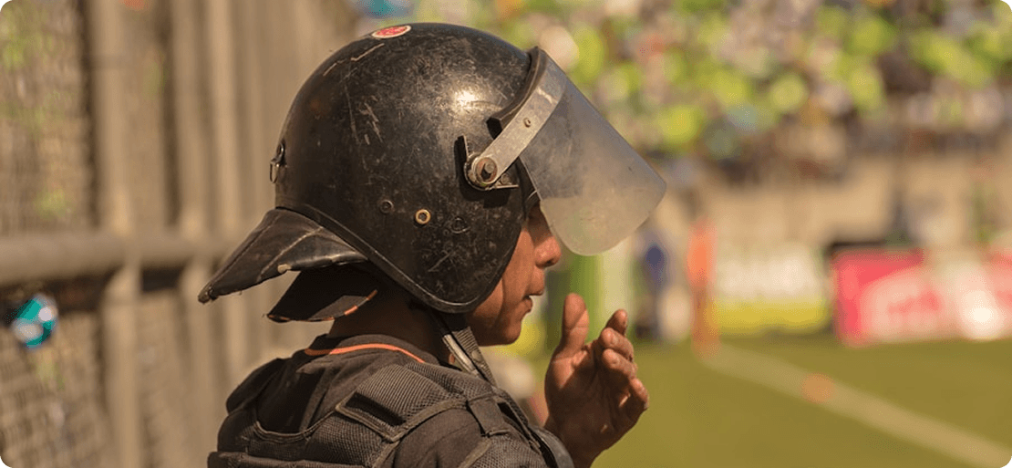 Security guards at an event