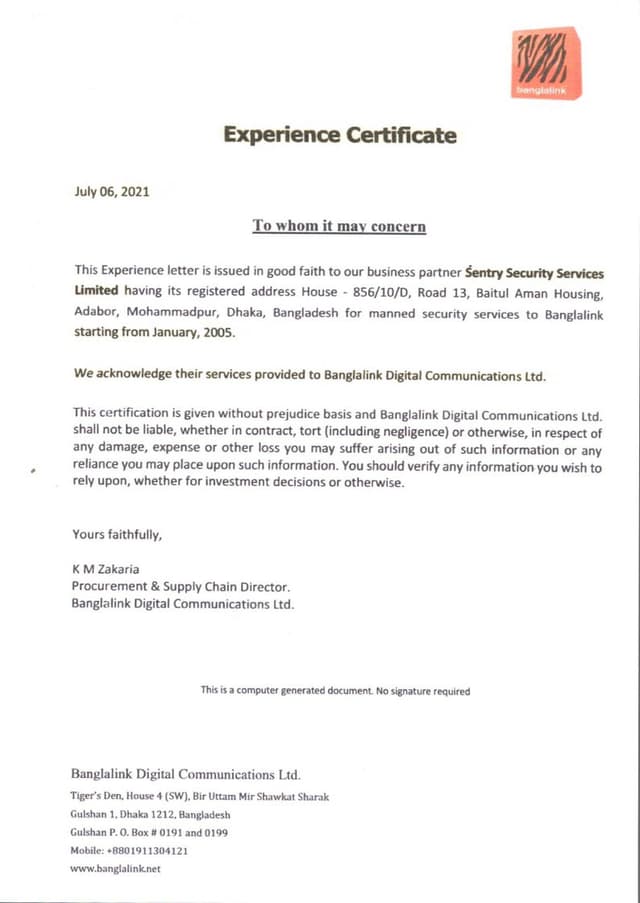Banglalink Digital Communications Ltd.